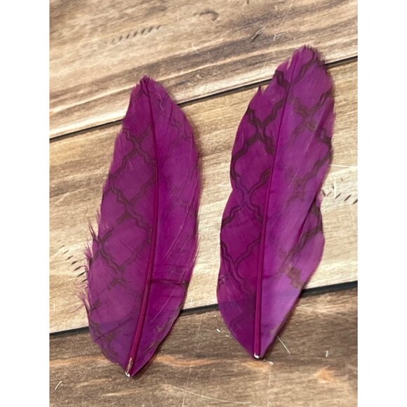 ArtMinds Purple / GOLD Stenciled Feathers 3 PACKS 279695 HOLIDAY - Picture 4 of 5